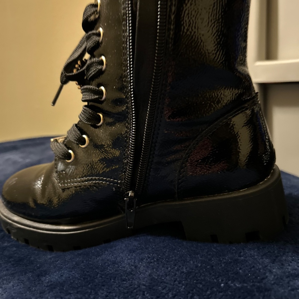 BCBG Girls Black Lace Up Boots - Picture 4 of 4